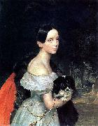 Karl Briullov Portrait of U. M. Smirnova oil painting reproduction